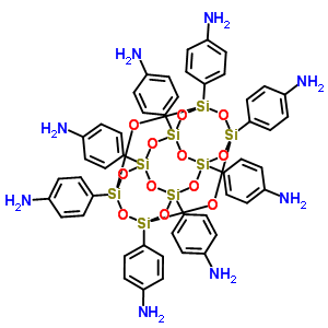 Octa(aminophenyl)-t8-silesquioxane Structure,518359-82-5Structure