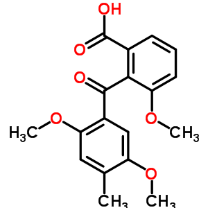 2-(2,5-Dimethoxy-4-methyl-benzoyl)-3-methoxy-benzoic acid Structure,51837-72-0Structure