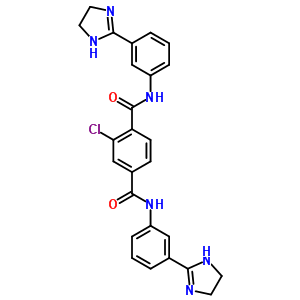 2-氯-N,N-双[3-(4,5-二氢-1H-咪唑-2-基)苯基]苯-1,4-二羧酰胺结构式_5188-04-5结构式