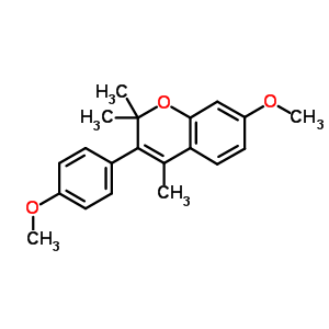 7-Methoxy-3-(4-methoxyphenyl)-2,2,4-trimethyl-chromene Structure,5188-52-3Structure