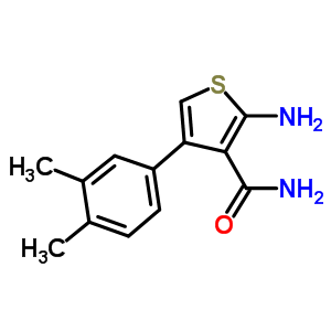 2-氨基-4-(3,4-二甲基苯基)噻吩-3-羧酰胺结构式_519016-86-5结构式