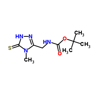 Tert-butyl n-[(5-mercapto-4-methyl-4h-1,2,4-triazol-3-yl)methyl ]carbamate Structure,519056-65-6Structure