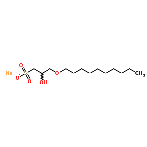 3-(Decyloxy)-2-hydroxy-1-propanesulfonic acid sodium salt Structure,51946-13-5Structure