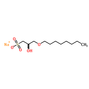 2-Hydroxy-3-(octyloxy)-1-propanesulfonic acid sodium salt Structure,51946-14-6Structure