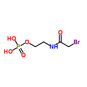 2-[(2-溴乙酰基)氨基]乙基磷酸二氢酯结构式_52011-43-5结构式