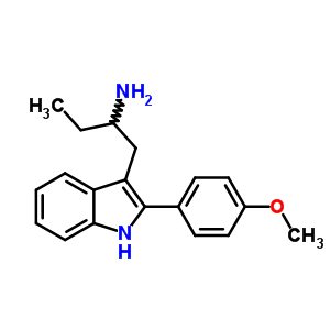 3-(2-Aminobutyl )-2-(p-methoxyphenyl )-1h-indole Structure,52018-92-5Structure