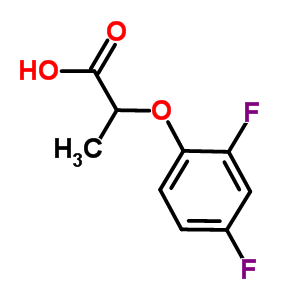 2-(2,4-Difluorophenoxy)propanoic acid Structure,52043-21-7Structure