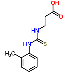 3-[(2-Methylphenyl)thiocarbamoylamino]propanoic acid Structure,52060-67-0Structure