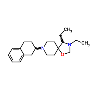 3’,4’-Diethyl-1-(1,2,3,4-tetrahydronaphthalen-2-yl)spiro[piperidine-4,5’-oxazolidine] Structure,52109-31-6Structure