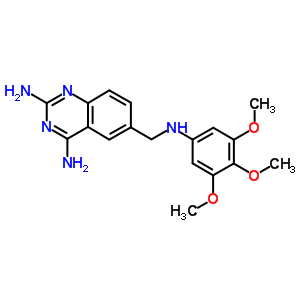 6-[[(3,4,5-Trimethoxyphenyl)amino]methyl]quinazoline-2,4-diamine Structure,52128-09-3Structure