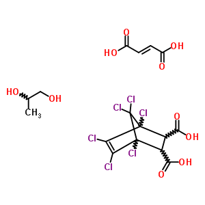 1,4,5,6,7,7-六氯-双环2.2.1庚-5-烯-2,3-二甲酸与 (2E)-2-丁烯二酸和 1,2-丙烷二醇聚合物结构式_52182-13-5结构式