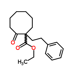 2-Carbethoxy-2-(beta-phenylethyl)cyclooctanone Structure,52186-03-5Structure