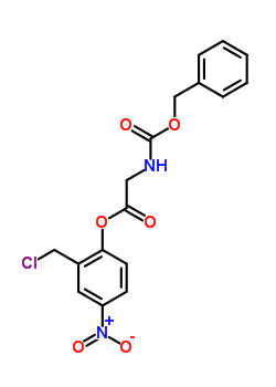 2-Chloromethyl-4-nitrophenyl (n-carbobenzoxy)glycinate Structure,52201-24-8Structure