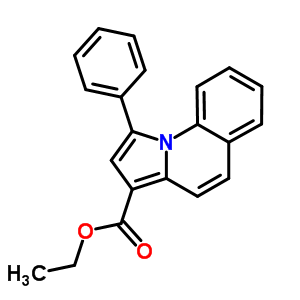 1-苯基-吡咯并[1,2-a]喹啉-3-羧酸乙酯结构式_52249-53-3结构式