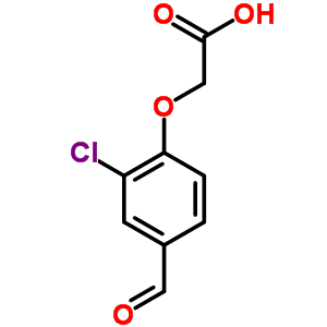 (2-Chloro-4-formylphenoxy)acetic acid Structure,52268-20-9Structure