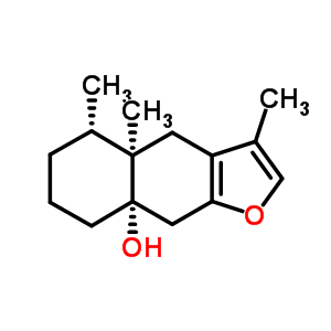 (8As)-3,4aβ,5β-三甲基-4,4a,5,6,7,8-六氢萘并[2,3-b]呋喃-8aβ(9h)-醇结构式_52279-13-7结构式