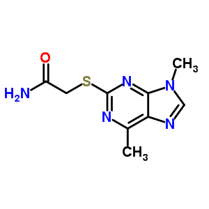 2-[(6,9-二甲基-9H-嘌呤-2-基)硫代]-乙酰胺结构式_52379-96-1结构式