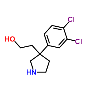 2-(3-(3,4-Dichlorophenyl)pyrrolidin-3-yl)ethanol Structure,52423-89-9Structure