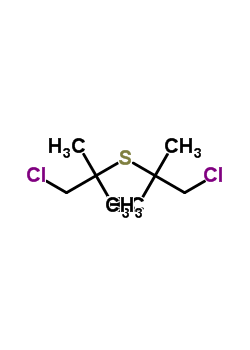 Bis(1-chloromethyl-1-methylethyl) sulfide Structure,52444-01-6Structure