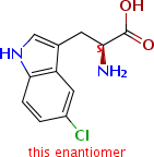 (S)-2-amino-3-(5-chloro-1h-indol-3-yl)-propionic acid Structure,52448-15-4Structure