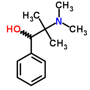 2-Dimethylamino-2-methyl-1-phenyl-propan-1-ol Structure,52486-75-6Structure