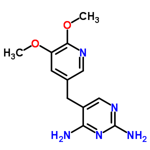 5-[(5,6-Dimethoxy-3-pyridinyl)methyl ]pyrimidine-2,4-diamine Structure,52606-05-0Structure