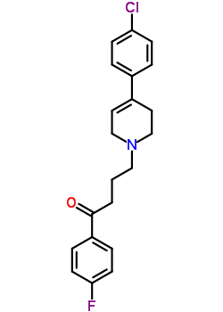 4(4-Chlorophenyl)-1-(4-(4-fluorophenyl)-4-oxobutyl)-1,2,3,6-tetrahydropyridine hydrochloride Structure,52669-92-8Structure