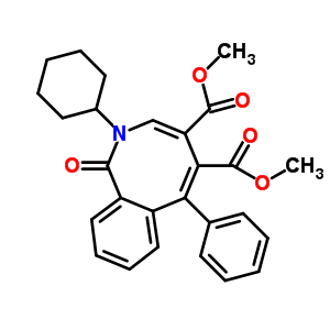 Dimethyl 2-cyclohexyl-1,2-dihydro-1-oxo-6-phenyl-2-benzazocine-4, 5-dicarboxylate Structure,52731-29-0Structure