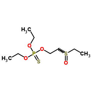 Thiophosphoric acid o,o-diethyl o-[2-(ethylsulfinyl)ethyl] ester Structure,5286-73-7Structure