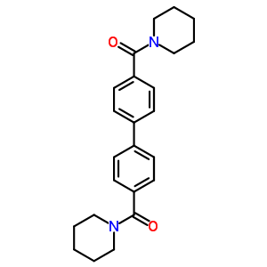 1,1-[(1,1-联苯)-4,4-二基二羰基]双哌啶结构式_52882-87-8结构式