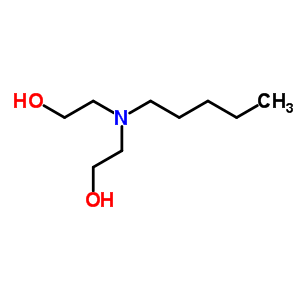 Ethanol,2,2-(pentylimino)bis- Structure,52891-00-6Structure