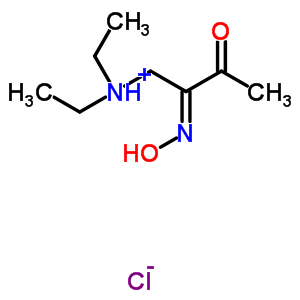 二乙基-[(2Z)-2-羟基亚胺-3-氧代-丁基]氯化铵结构式_52900-90-0结构式