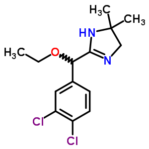 2-(3,4-二氯-α-乙氧基苄基)-5,5-二甲基-2-咪唑啉结构式_52963-61-8结构式