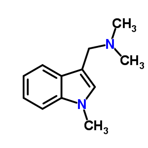 1H-indole-3-methanamine, n,n,1-trimethyl- Structure,52972-61-9Structure