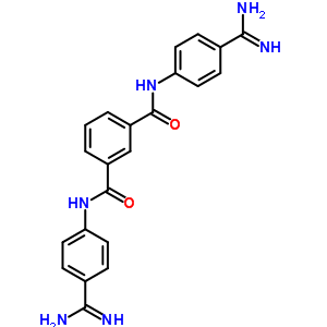 N,n-bis(4-carbamimidoylphenyl)benzene-1,3-dicarboxamide Structure,5300-74-3Structure