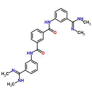 N,N-双[3-(N,N-二甲基甲脒基)苯基]苯-1,3-二羧酰胺结构式_5300-79-8结构式