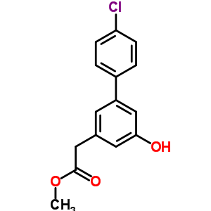 4’-Chloro-5-hydroxy-(1,1’-biphenyl)-3-acetic acid methyl ester Structure,53136-99-5Structure