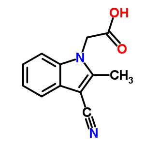 (3-Cyano-2-methyl-indol-1-yl)-acetic acid Structure,531544-17-9Structure