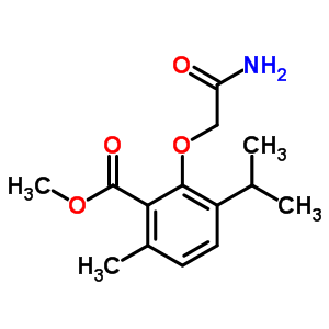 3-Carbamoylmethoxy-p-cymene-2-carboxylic acid methyl ester Structure,53206-88-5Structure