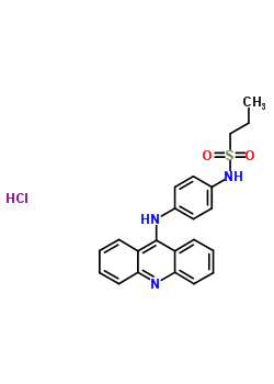 N-[4-(吖啶-9-基氨基)苯基]丙烷-1-磺酰胺盐酸盐结构式_53221-84-4结构式