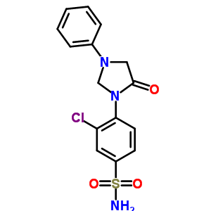 3-氯-4-(5-氧代-3-苯基-1-咪唑啉基)苯磺酰胺结构式_53297-79-3结构式