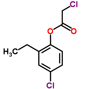 Chloroacetic acid 4-chloro-2-ethylphenyl ester Structure,53347-19-6Structure