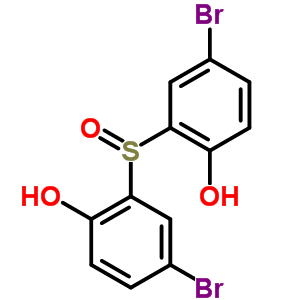 4-Bromo-2-(5-bromo-2-hydroxy-phenyl)sulfinyl-phenol Structure,53347-31-2Structure