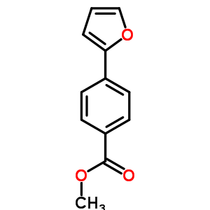 4-呋喃-2-苯甲酸甲酯结构式_53355-25-2结构式