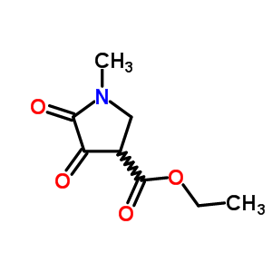 Ethyl 1-methyl-4,5-dioxo-3-pyrrolidinecarboxylate Structure,5336-42-5Structure