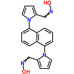 N-[[1-[5-[2-(hydroxyiminomethyl)pyrrol-1-yl]naphthalen-1-yl]pyrrol-2-yl]methylidene]hydroxylamine Structure,53414-03-2Structure