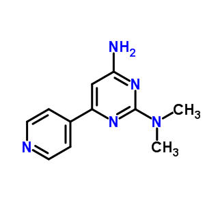 n2,n2-二甲基-6-(4-吡啶)-2,4-嘧啶二胺结构式_53434-95-0结构式