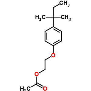 Ethanol,2-[4-(1,1-dimethylpropyl)phenoxy]-, 1-acetate Structure,5349-86-0Structure