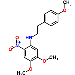 Benzeneethanamine, n-(4,5-dimethoxy-2-nitrophenyl)-4-methoxy- Structure,53493-60-0Structure