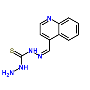 1-Amino-3-(quinolin-4-ylmethylideneamino)thiourea Structure,5351-64-4Structure